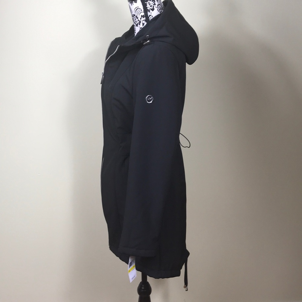 Michael Kors Hooded Soft Coat 🧥 Black W AUTHENTIC - Picture 6 of 8
